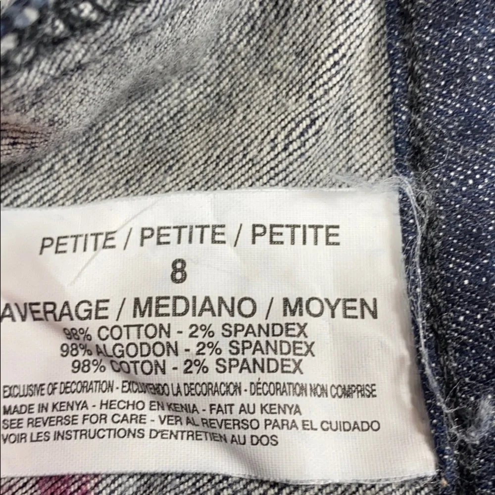 Gloria Vanderbilt SZ 8 Belted Blue Denim Jeans Capri New. D22 - Picture 7 of 12